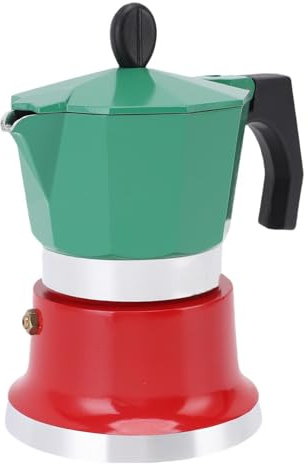 Maker Espresso in Piano Cottura, Pentola Mok da 3 Tazze con Valvola di Sicurezza, Caffettiera in Induzione Mok, Produce un Vero caffè Italiano, la capacità di 150 Ml