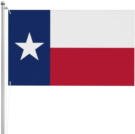 Flagge von Texas, doppelseitige Flagge, 90 x 152 cm, schwere, dreilagige doppelseitige Outdoor-Flagge, 90 x 152 cm, Polyester-Gartenbanner