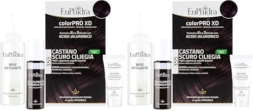 Euphidra ColorPro XD, 355 Castano Scuro Ciliegia - 10 gr (Confezione da 2)