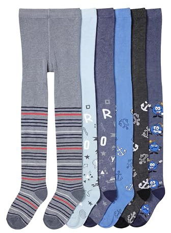 TupTam Baby Jungen Strickstrumpfhose 6er Pack