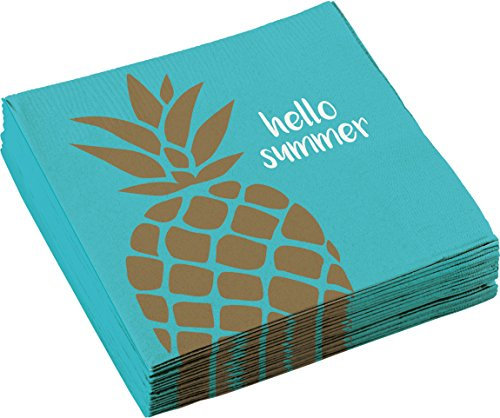 20 Servietten * Pineapple Vibes * für Eine Sommer-Mottoparty Oder Kindergeburtstag // Ananas Party Geburtstag Papierservietten Napkins