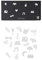Design Letters Party Icons für Message Boards, 20 Stück (Weiß) - Grafische Symbole für Ihre Party. Erstellen Sie eine unterhaltsame Getränkekarte mit den scharfkantigen Symbolen auf der Tafel
