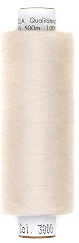 Stoffe Werning Amann Troja Nähgarn 500 m dunkel Natur Allesnäher Qualtitätsgarn 100% PES - Preis Gilt für eine Rolle
