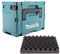 Makita MAKPAC 3 Systemkoffer - mit Universaleinlage für Makita 18 V Akku Geräte Schrauber Sägen Schleifer