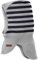 maximo Mini-Schlupfmütze, Windstopper 2-farb-Ringel Made in Germany 55 Graumeliert/Marine