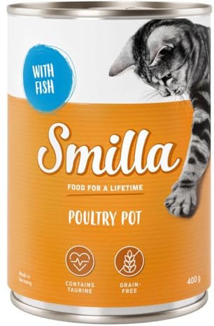 Smilla Tender Fisch und Geflügel, 24 x 400 g – gemischte Geflügelpackung