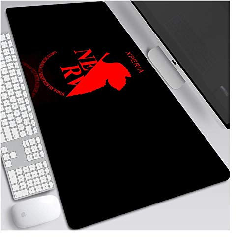 IGIRC Mauspad Evangelion Anime Speed Gaming Mauspad |XXL Mousepad | 900 x 400mm Großformat | 3 mm Dicke Basis | Perfekte Präzision und Geschwindigkeit, D