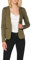 ICHI IHKATE BL Damen Blazer Kurzblazer Jacke Ein-Knopf-Blazer mit Stretch und Reverskragen, Größe:XL, Farbe:Kalamata (13024)