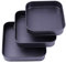 Falytemow Moule à charnière anti-adhésif avec fond amovible 3 pièces de moules à gâteau carrés étanches pour gâteaux au fromage 24 cm, 26 cm, 27,9 cm