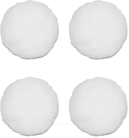 Haus und Deko 4er Set Füllkissen Innenkissen Polyester Sofakissen Kopfkissen Kissen Weiß Inlett (35 rund)