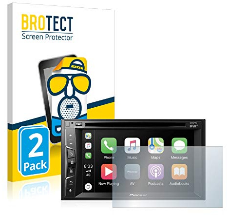 BROTECT Schutzfolie für Pioneer AVH-Z3200DAB | 2 Stück Entspiegelnder Displayschutz Made in Germany Matte Displayschutz-Folie Anti-Reflex Anti-Fingerprint Einfache Montage