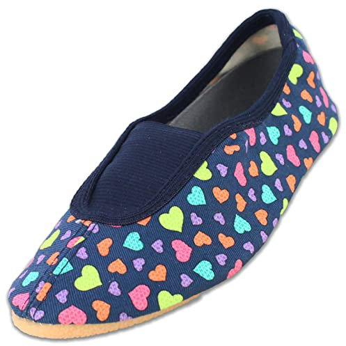 Beck Fille Hearts, Rist Chaussures de gymnastique, Bleu Foncé, 26 EU