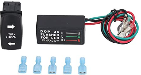DC12V Universal Blinker Wippschalter 240W Steuerschalter Kippschalter FüR Pickup Traktor Boot Motorrad