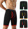 5Mayi 9inch Boxershorts Herren Baumwolle Unterhosen Männer Lange Unterwäsche Herren XXL, Schwarz, Farbiger Rand