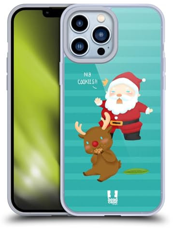 Head Case Designs Galletas Desventuras de Santas Caso Funda de Gel Suave Compatible con Apple iPhone 13 Pro MAX