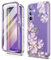 SURITCH Custodia per Samsung Galaxy A54 5G, [protezione dello schermo integrata] Protezione completa a 360 ° antiurto copertura del telefono paraurti per Samsung A54 5G 6.4 pollici viola Cosmos
