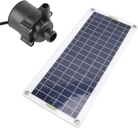 Pompa per Fontana Solare, Kit Pompa d'Acqua a energia Solare da 30 W, Solare per Giardini Idroponici con Fontana Alimentata Dal Sole, Alluvione e Perimetro