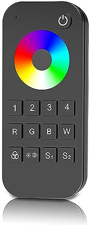 4 Zone 2.4GHz RF Remote Control for RGB/RGBW LED Strip Lights (2xAAA Batteries) RT9