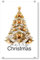 artboxONE Acrylglasbild 150x100 cm Für Kinder Frohe Weihnachten, Goldbaum - Bild Weihnachtsbaum drucken Element