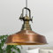 bamyum Asletl Hängelampe Industrial aus Metall Ø41 cm, Küchenlampe Vintage, Hängelampe Esstisch E27, Pendelleuchte Kupferfarbe, Wohnzimmerlampe Hängend Vintage, Pendelleuchte Esstisch