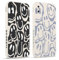 Pnakqil 2 Pezzi Cover per Apple iPhone X/XS 5.8 Divertente Smorfia Deformazione Sorriso Face Disegno Morbido Donne Protezione Sottile Anti Fotocamera Silicone TPU Custodia Morbida Antiurto Case