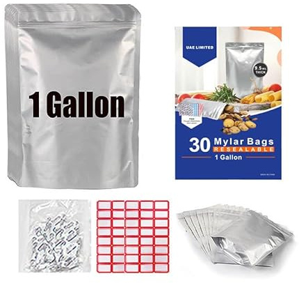 Mylar bag for food storage