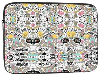 Comic Ar Laptoptasche - Schlanke Laptoptasche für 10-17 Zoll Geräte, Ultra-schützende Laptop-Hülle Umhängetasche