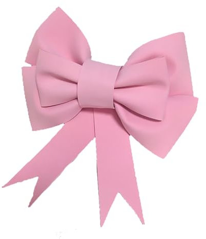 Hrlace Riesen Schleifen Große Dekoschleife Eva Schwamm Schleife Hängende Riesenschleife Weihnachtsschleifen Autoschleifen DIY Dekoschleife für Hochzeit Party Dekoration Rosa 50cm