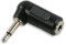 Cable Stop 3.5mm Mono Jack Male Plug to Female Socket Right Angle Aux Adapter 90 Degrees