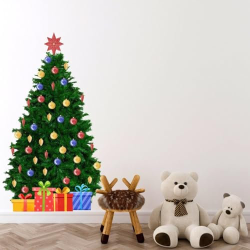 Wandtattoo, Weihnachtsmotiv, Tannenbaum-Design 102