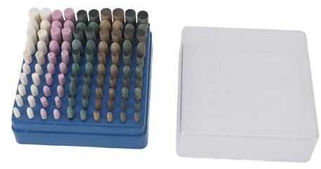 100 Stück Rotierende Polier Bits , Wolle , Gummi , Sesam , Rindsleder , Schleifstein , Rau und Hochglanzpoliert , für Metall , Glas , Schmuck