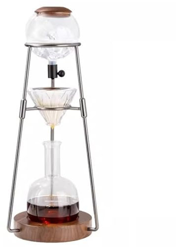 Cold Brew Dripper Kaffeemaschine, Glas, langsamer Tropfturm, 500 ml Edelstahl-Ständer – für Café, Zuhause, Küche – Tropfgeschwindigkeitsregelventil
