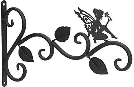 SIXRUN Soporte para Plantas Colgantes, Gancho para Macetero de Pared de Hierro Forjado, Colgador para Macetas para Sala de Estar y Balcón