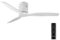 NORHES Kent Ventilador Techo Sin Luz Blanco/Madera Blanca. 3 Aspas Ø132cm. Motor DC. Verano/Invierno. 6 Velocidades. Control Remoto Temporizador. Bajo Consumo Silencioso. Brisa Natural