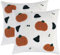 Tosleo 2 Stück Halloween Kissenbezug 45 x 45 cm Tufting Bestickte Kürbis und Geist Sofakissen für Wohnzimmer Sofa Garten Schlafzimmer Outdoor Zierkissen Couchkissen