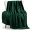 Exclusivo Mezcla Soft Fleece Throw Blanket for Sofa, Super Soft Velvet Plush Blanket for Bed, Fuzzy Cozy and Warm for All Seasons, 127x152 CM, Forest Green
