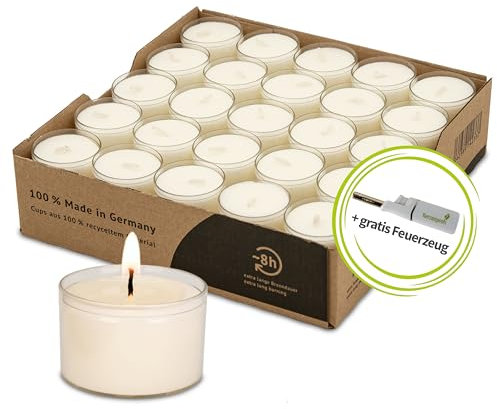 DecoLite: 50 Stück Teelichter Nightlights - transparent