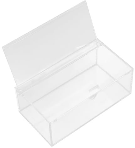 Zerodeko Sturdy Acrylic Laundry Powder Box Dryer Sheet Holder Storage for Laundry Room