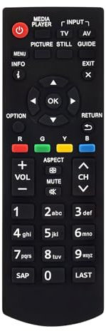 N2QAYB000931 Replacement TV Remote Control Compatible with Panasonic Viera Plasma Television