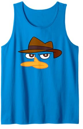 Disney Phineas and Ferb Big Face Perry the Platypus Costume Tank Top