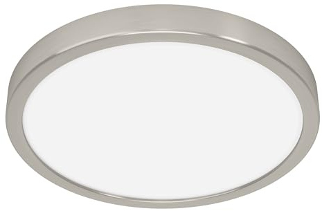 EGLO connect.z Smart-Home LED Bad Deckenlampe Fueva 6-Z, Ø 27, 8 cm, ZigBee | App und Sprachsteuerung Alexa, Lichtfarbe (warmweiß-kaltweiß), dimmbar, Deckenleuchte Badezimmer silber, IP44