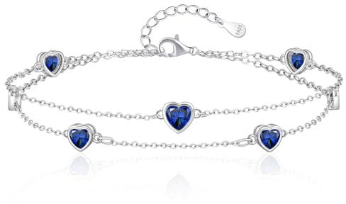 Tusuzik Regalo San Valentino per Lei, Bracciale Argento 925 per Lei, Braccialetti Argento Infinito Gioielli Regali per Moglie, Fidanzata o Mamma
