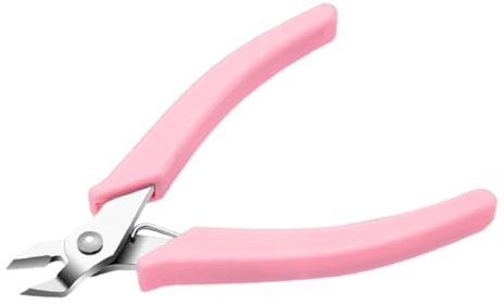 Nagelschmuck Rosa aus Edelstahl und Kunststoff, Entfernungszange