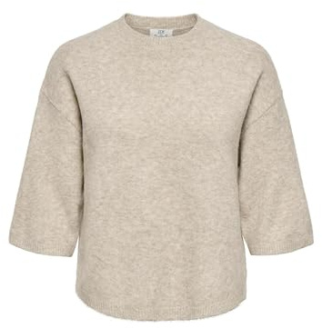 JDY Damen Jdychloe Life 3/4 On Pullover KNT Noos Jdychloe Life 3/4 On Pullover KNT Noos (1er Pack)