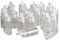Jarvials 100pcs 1ml Transparente Glasflasche mit Gummistopfen，Der Gummistopfen kann durch Aufstecken des Seils in eine kristallklare Anhängerflasche verwandelt werden. (1ml)