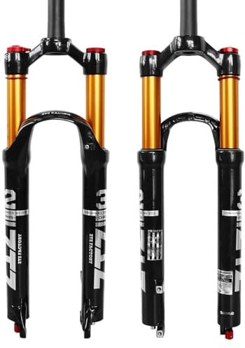 ZTZ MTB Magnesium-Legierung Luftfedergabel, Mountainbike Frontgabel, 25 cm Einbauhöhe (Manual Locking, 27.5)