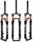 ZTZ MTB Magnesium-Legierung Luftfedergabel, Mountainbike Frontgabel, 25 cm Einbauhöhe (Manual Locking, 27.5)