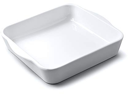 WM Bartleet & Sons 1750 T413 Traditional Porcelain Square Roasting & Baking Dish (23cm) – White