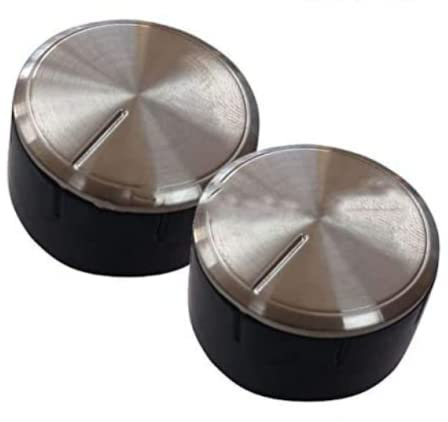 UTP 3 x Hob Control Knob for BOSCH Oven Cooker Silver Black Switch Replaces 616100