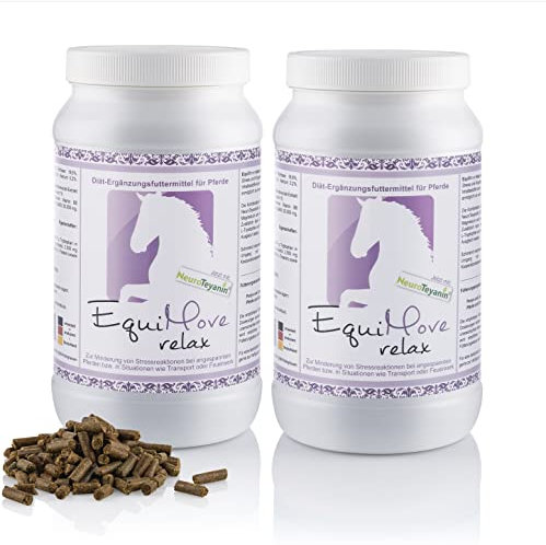 EquiMove Doppelpack Relax - 2 x 1,5 kg Pellets gegen Angst, Nervösität und Stress